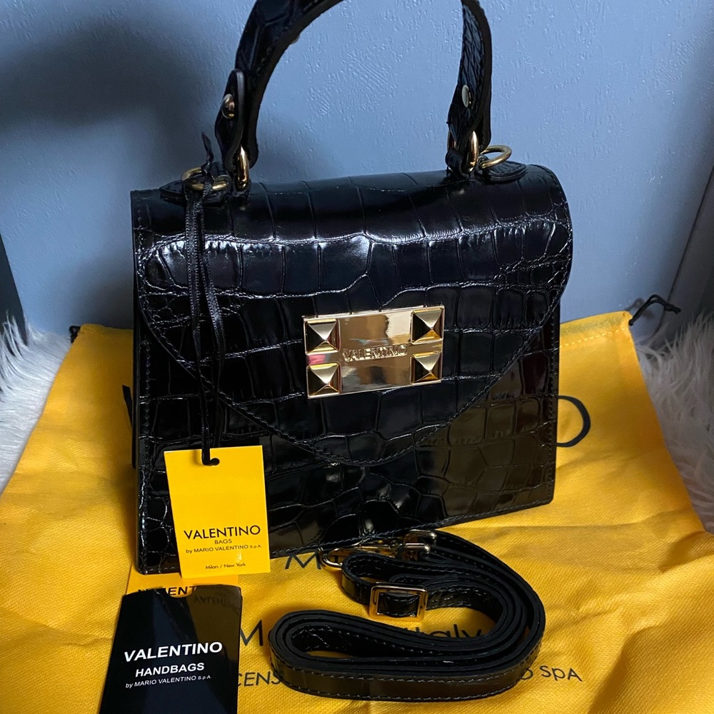 Valentino croco leather bag - Picture 3 of 5